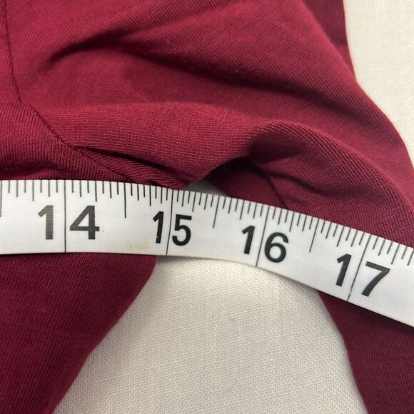 Bobi Assymetric Wrap Women’s Top Size S Color Pinot Long Sleeves Fitted NWT - Picture 6 of 8